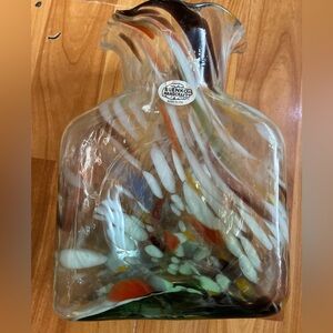 Blenko Confetti Water Bottle Vase limited edition